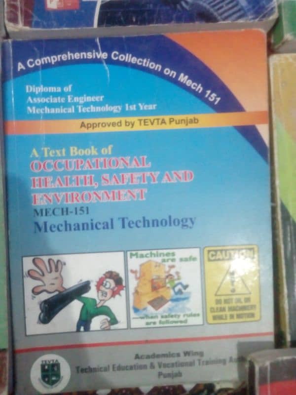 1st Year D. A. E Mechanical Technical (TEVTA) Course Set 2024 9