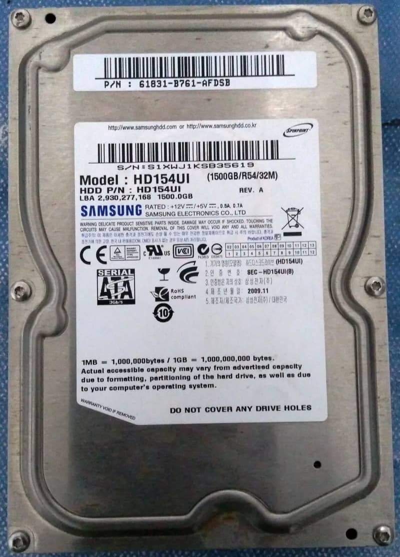 Samsung  1.5TB Internal Harddisk 2