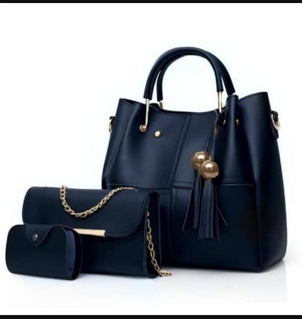 3pcs women PU Leather bag 4