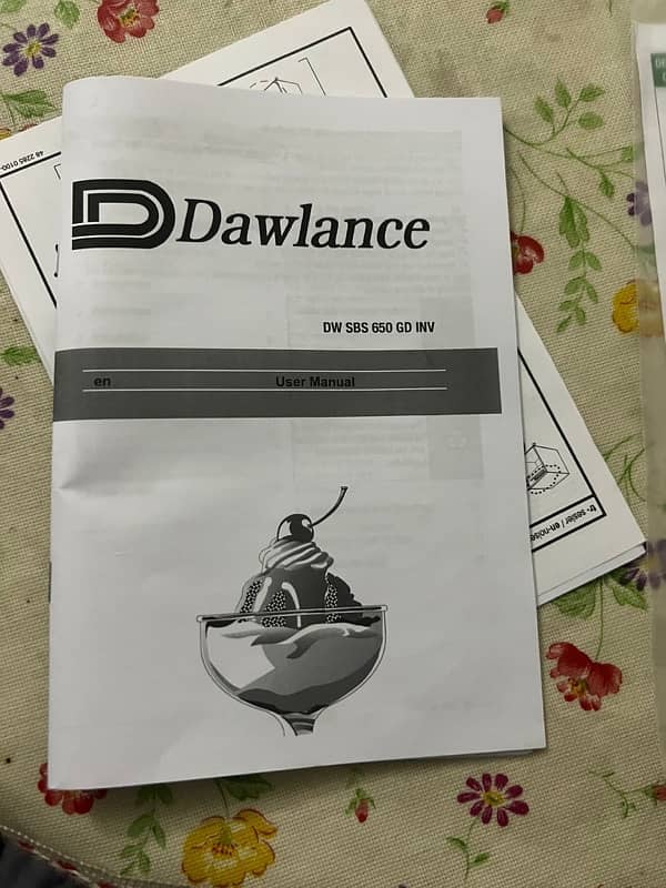 Brand New Dawlance Refrigerator DW SBS 650 GD INV 6