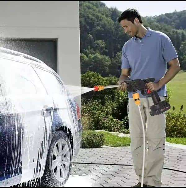 Automatic Cordless Wireless Car Wash Spray Gun High Pressure Kit 3