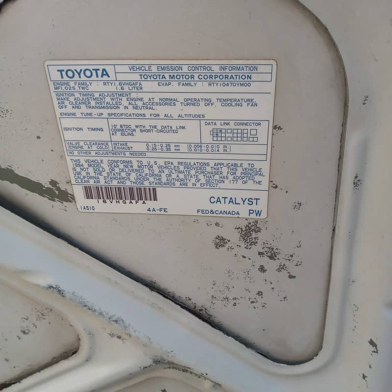 Toyota Canadian Corolla  1993 Model Import 2022 14