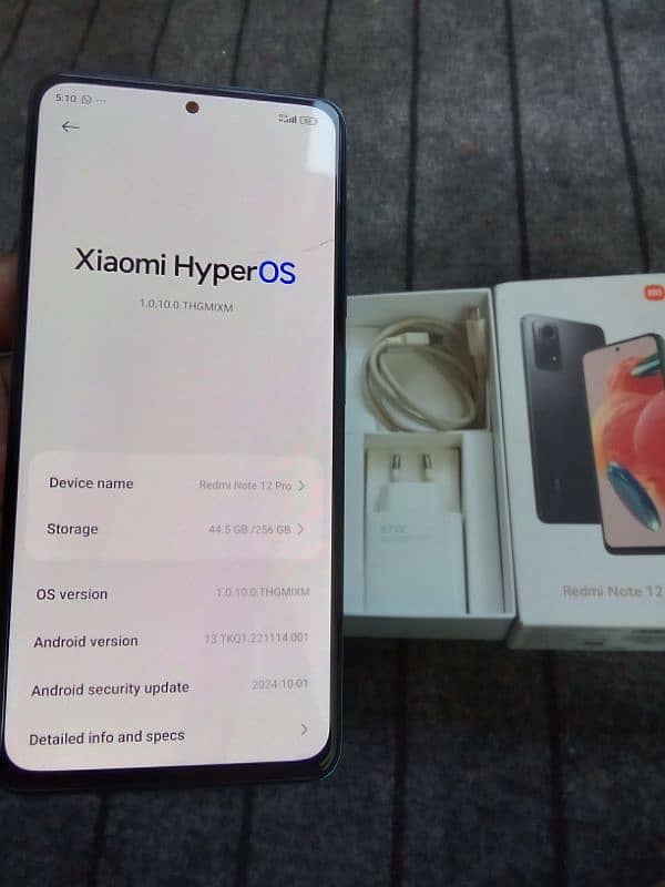 Redmi note 12 pro 8+8gb 256gb complete Saman 3