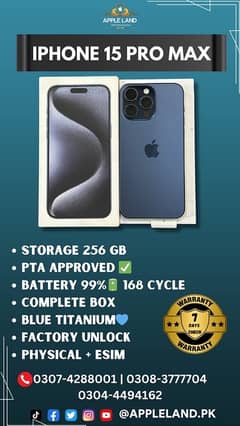 IPHONE 15 PRO MAX PTA APPROVED