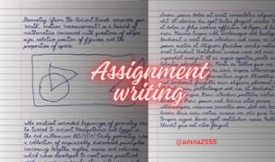 Handwriting assignment ,data entry assignment or typing work available