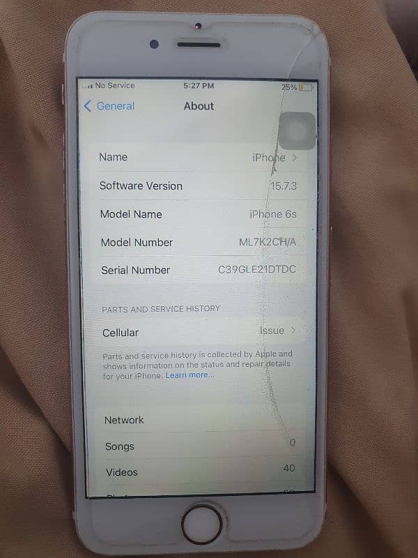 IPhone 6s 64gb touch crick finger not working 3