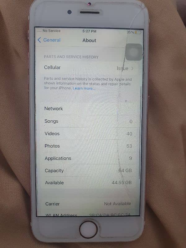 IPhone 6s 64gb touch crick finger not working 4