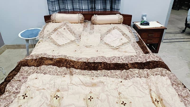 Bridal bedsheet with comforter 1