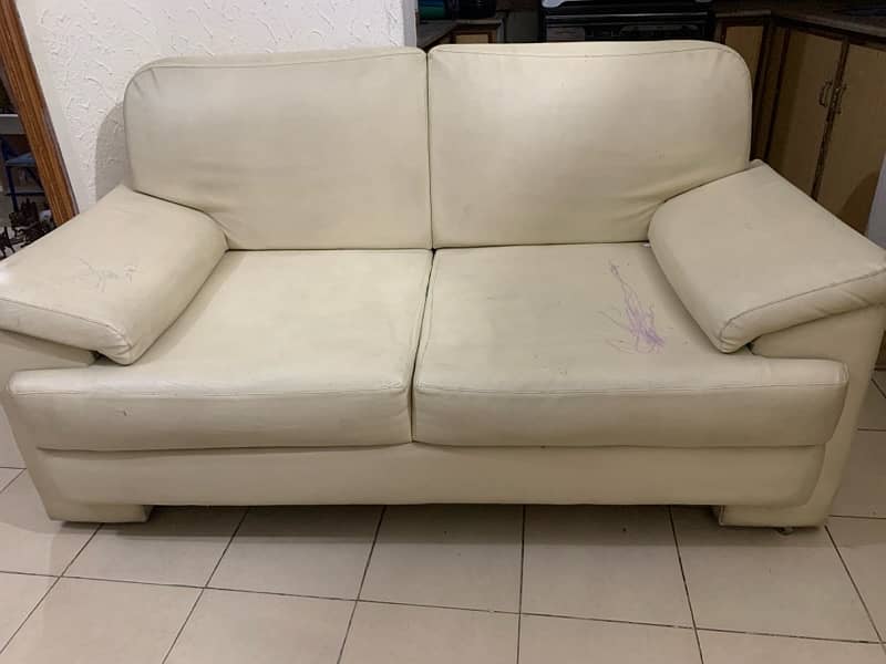 Sofa set | 3 seater | 2 seater | 1 seater| Leather Sofa set 1