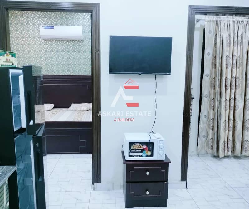 TOTALLY FURNISHED DOUBLE BEDROOMS APARTMENT AVAILABLE FOR RENT (AT REASONABLE RENT) IN CITI HOUSING GUJRANWALA 5