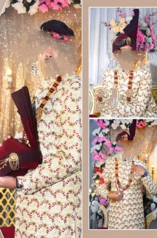 sherwani with khusha 1