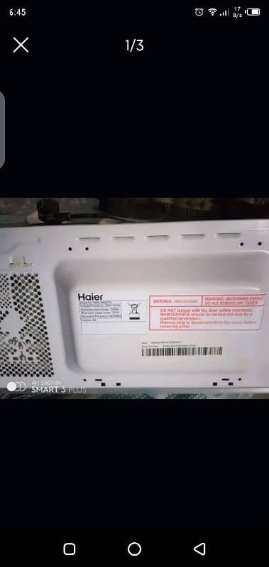 Haier microwave oven 2