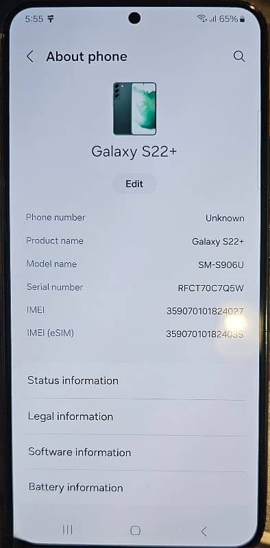 Samsung S22 plus mint condition 4