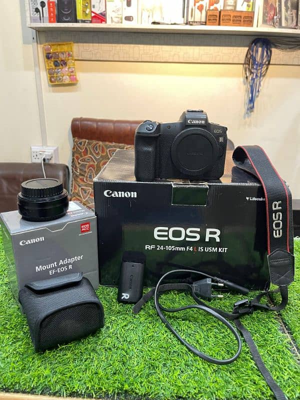 Canon Eos R body only with original mount 12