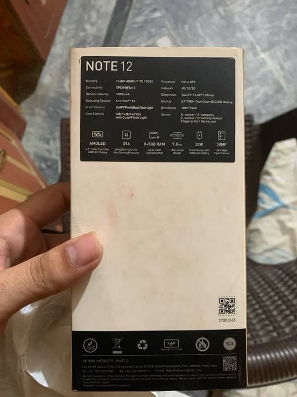 infinix note12 with box 8+8gb256gb 7