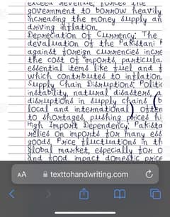 Handwritten assignment writer