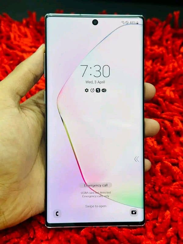 Samsung Galaxy Note 10 puls 12/256 gb 03220889193 my whatsapp number 0