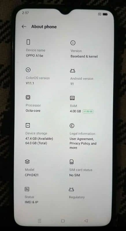 oppo A16e 4