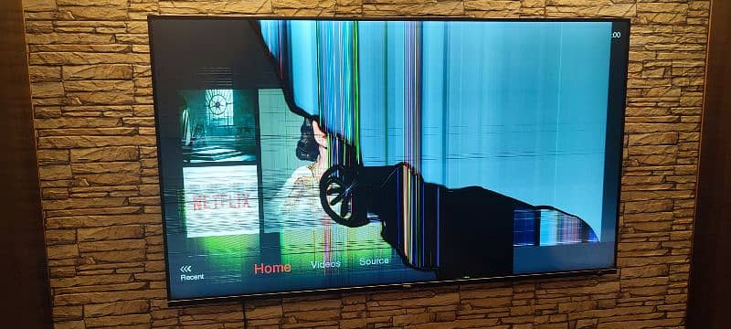 TCL 4k UHD 55 inch Damaged Panel TV for sale 5