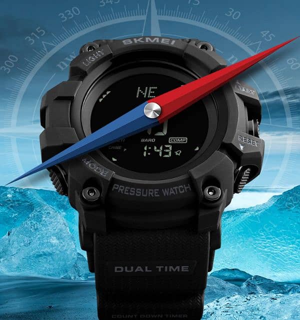 SKMEI Tactical Watch With Pedometer, Barometer, Thermometer, Altimeter 9