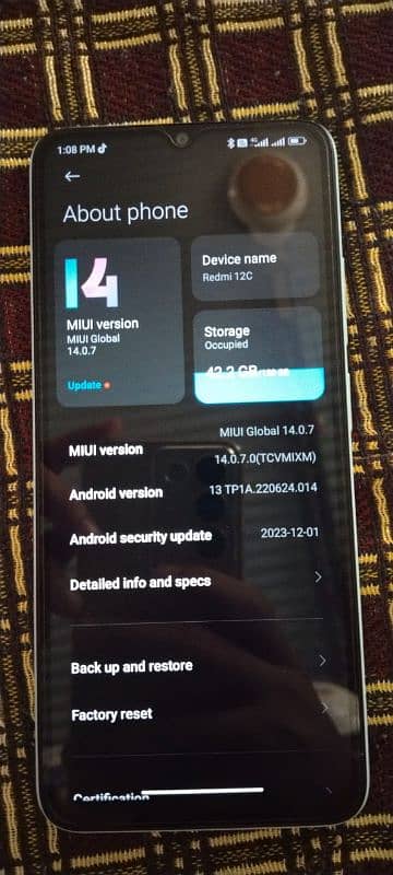 Redmi 12c  4/128 0