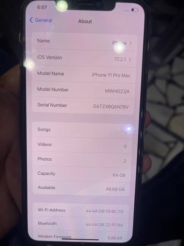 iphone 11 pro max 64gb single sim approved 84% battery 4