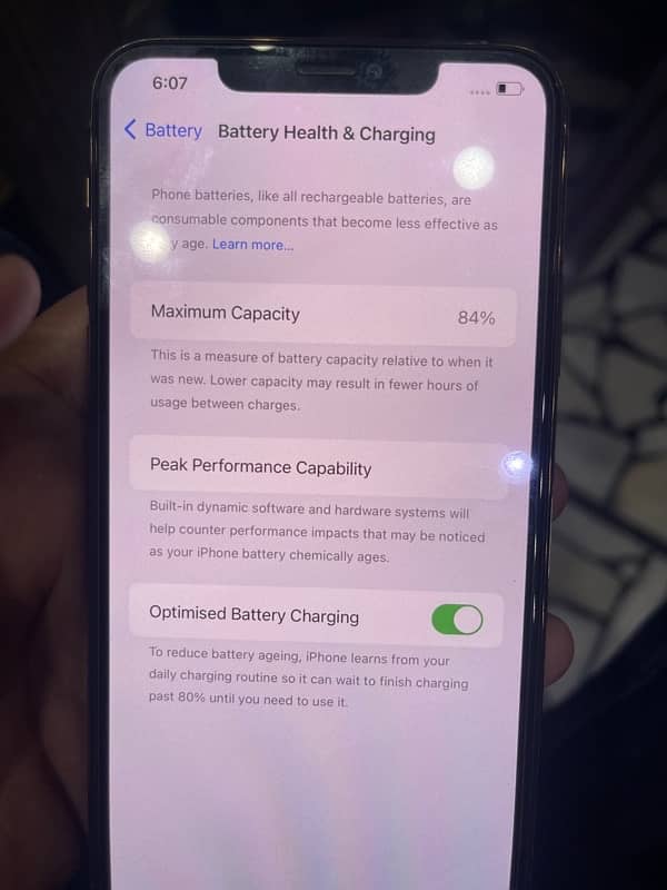 iphone 11 pro max 64gb single sim approved 84% battery 5