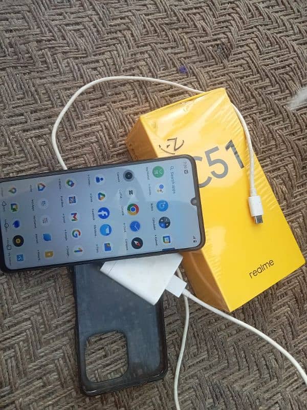 realme c51 4/64 contact 03194899089 3