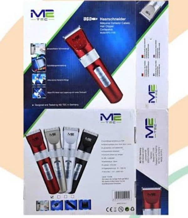 M2 Tec – Professional Electric Hair Clipper, Trimmer, 3