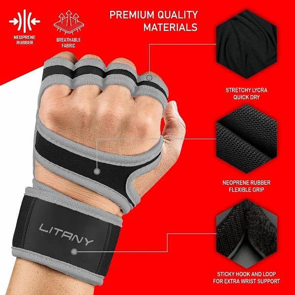 Padded Workout Gloves 6