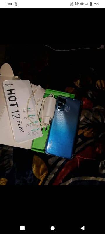 infinix hot 12 play just box open 6