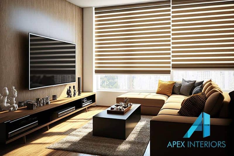 Roller, Blackout, Sunscreen, Zebra, Wood, Vertical, Aluminum Blinds 5