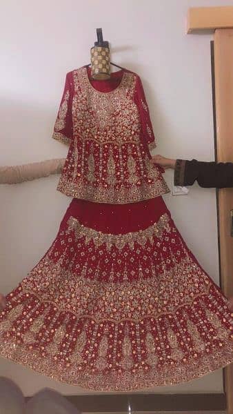 Bridal red lehanga 2