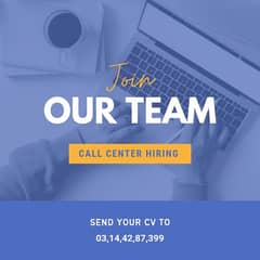 Urgent hiring for call center job male and female both