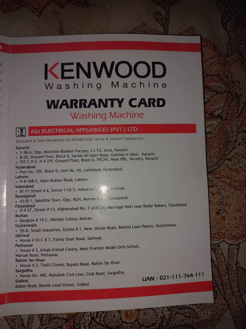 Kenwood Washing Machine Turbo Wash KWM-1012SA 4