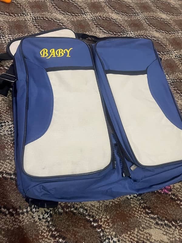 baby bag and sleeping bag 1