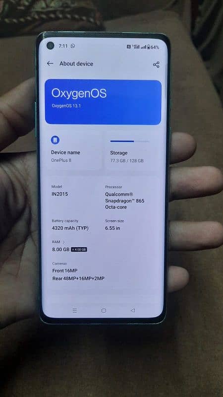 OnePlus 8 neat & clean 9