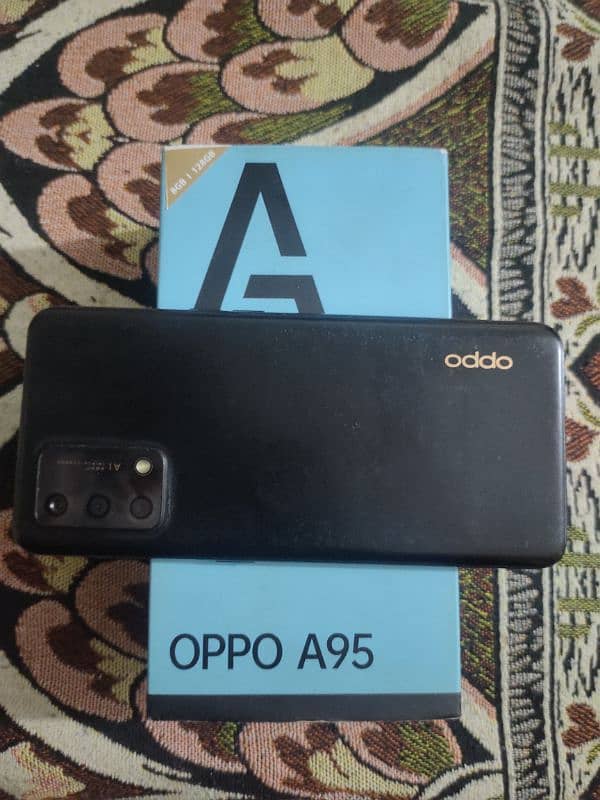 oppo a95.8. 128. gb. all ok hai box charger sath hai Condition 10/9 1