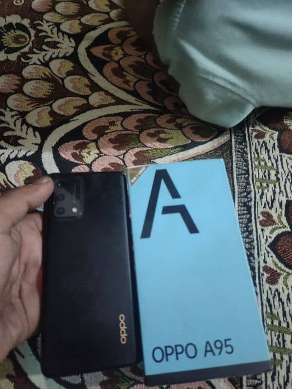 oppo a95.8. 128. gb. all ok hai box charger sath hai Condition 10/9 2