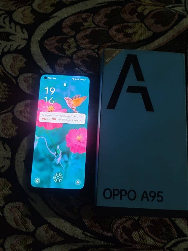 oppo a95.8. 128. gb. all ok hai box charger sath hai Condition 10/9 3