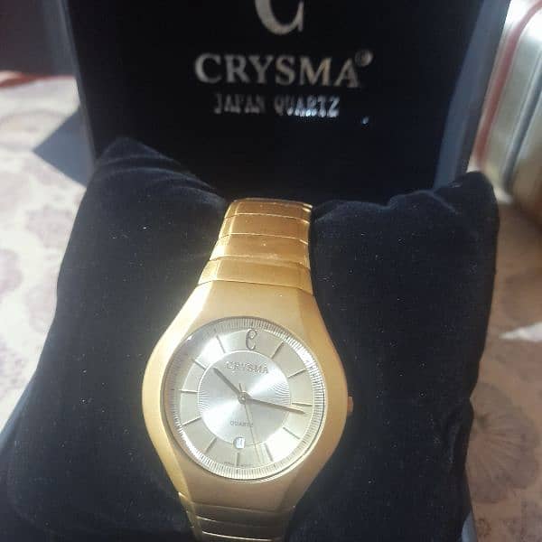 Golden watch crysma original 2