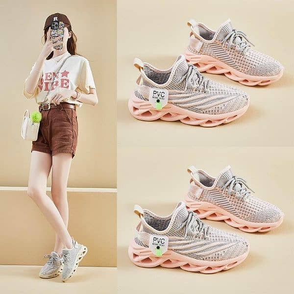 Woman's breathable Spring Shoes ( Pink ) { FREE DELIVERY} 1