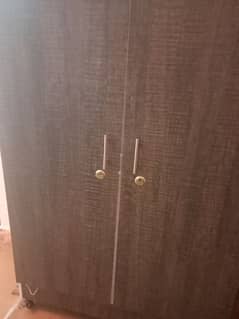 used almirah 2 cupboards with a lock