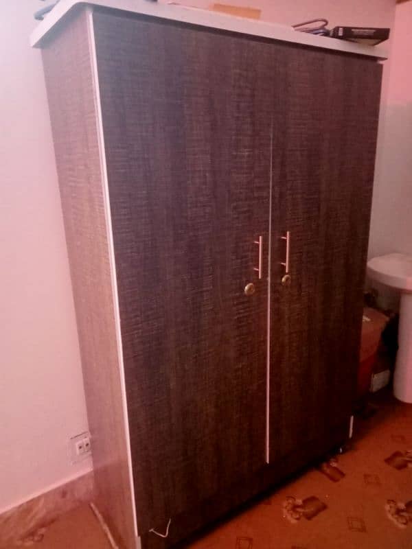 used almirah 2 cupboards with a lock 1