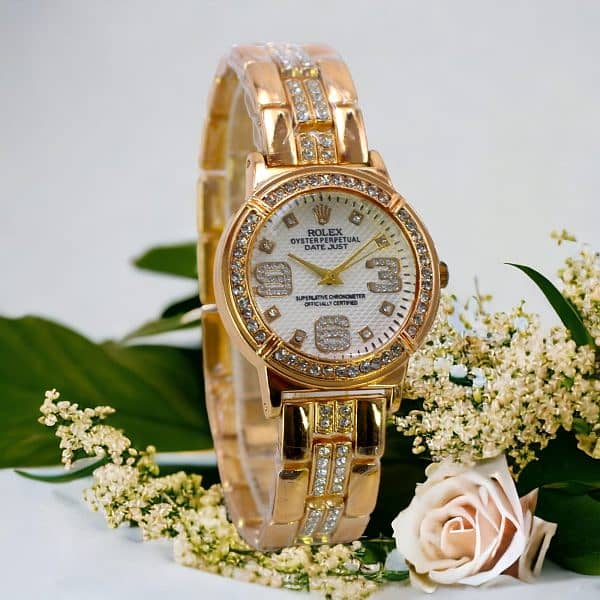 Rolex Quartz Luxurious Watches For Girls 3