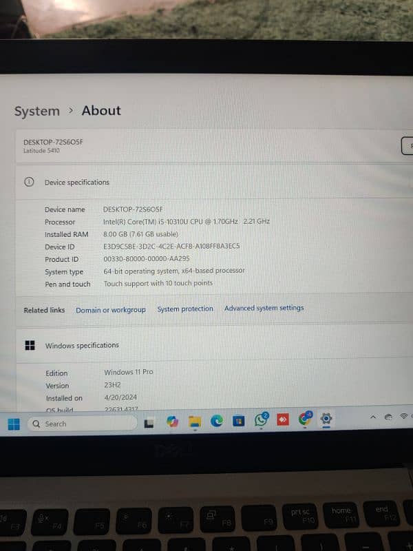 Dell 5410 i5 10th Gen 8GB RAM, 256GB SSD ! 5