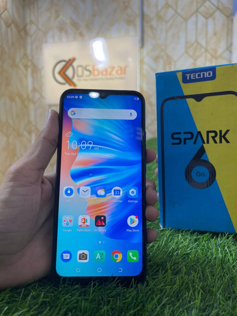 Tecno Spark 6 go 4gb Ram 64gb Storage With Box 1