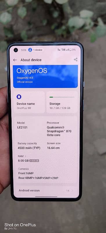 OnePlus 9 R urgent sale Best working 10.10 all okay hai 2sim 8.128 3