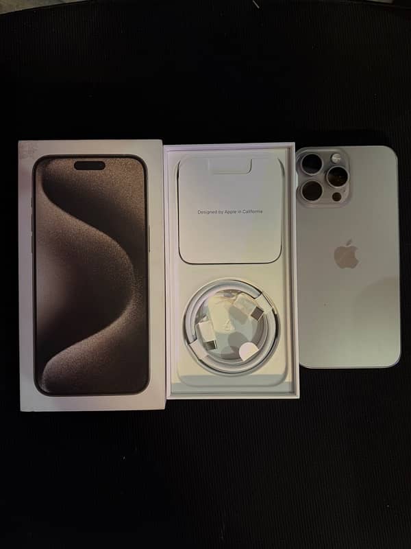 iPhone 15 Pro Max 256 GB Natural Titanium NON PTA APPROVED 9