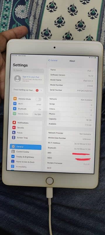 iPad Apple tab mini 4 PTA approved 16GB never open 4